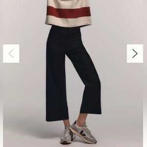 T Tahari Black Wide Leg Ankle Pants